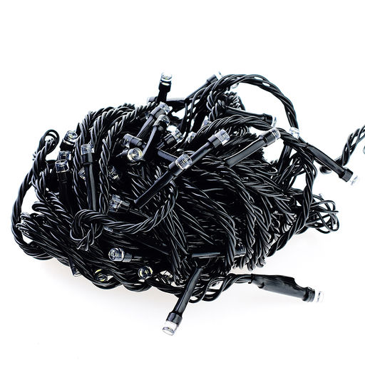 Электрогирлянда светодиодная 10 м, 100 ламп, холодный