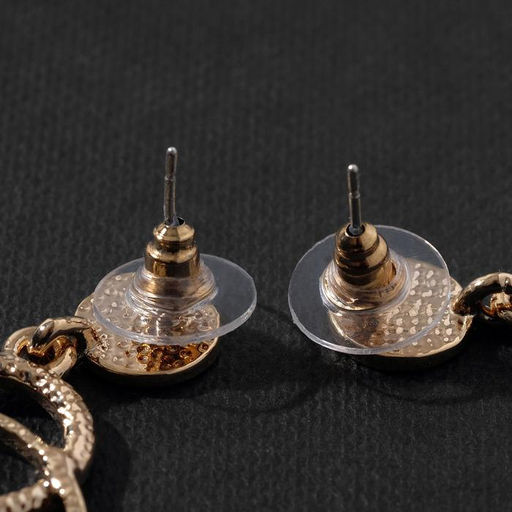 Серьги ассорти Сиеста игривые кошки, цвет белый в золоте - Queen fair фото 2