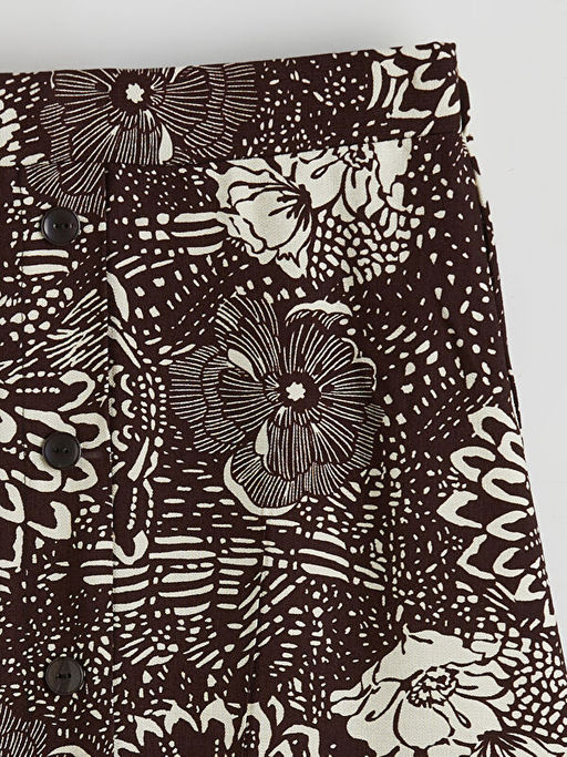 Beli Lastikli ?i?ekli Etek