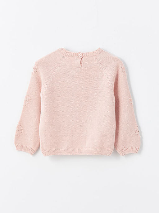 Bisiklet Yaka Desenli K?z Bebek Triko Kazak - Waikiki фото 2