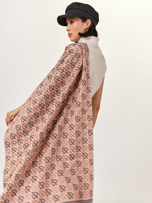 в составе ШЕРСТЬ  и КАШЕМИР Большой, мягкий, теплый  двусторонний палантин - Tantino фото 8