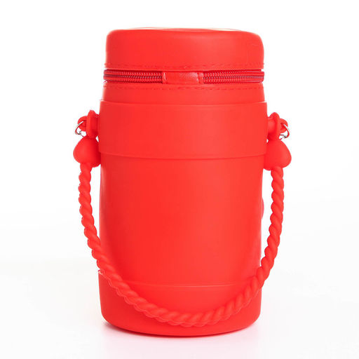 Сумка детская на молнии, наклейки МИКС, цвет красный - Simaland фото 3