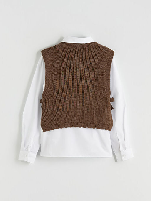 Uzun Kollu K?z ?ocuk G?mlek