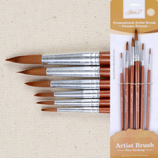 Кисти для акварели 6 штук набор / 21467-4 /уп 48/480/ - Галеонтрейд фото 7