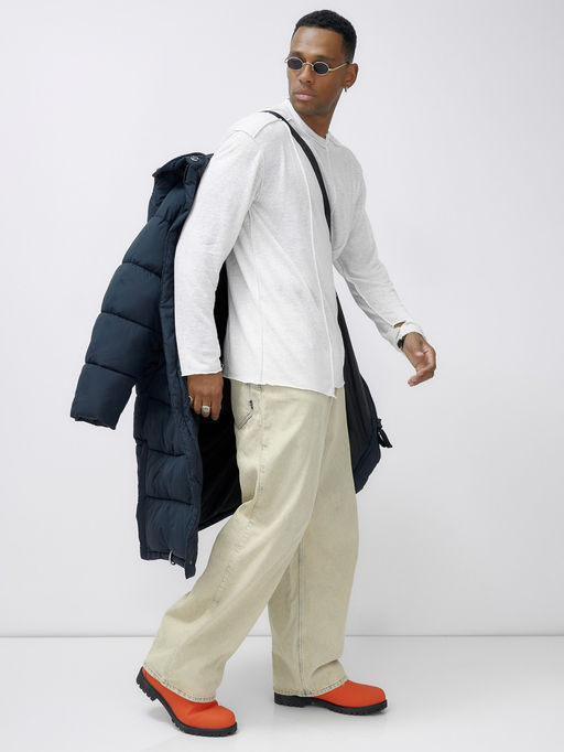 Парка MTFORCE мужская зимняя модная удлиненная спортивная темно-синего цвета 2416_1TS фото 26