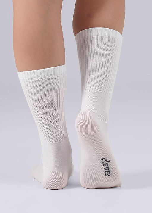 CLE Носки жен.S240 база хл+эл белый - Clever wear фото 3