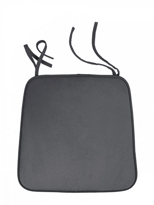 Подушка на стул 40x35x38 графит фланель