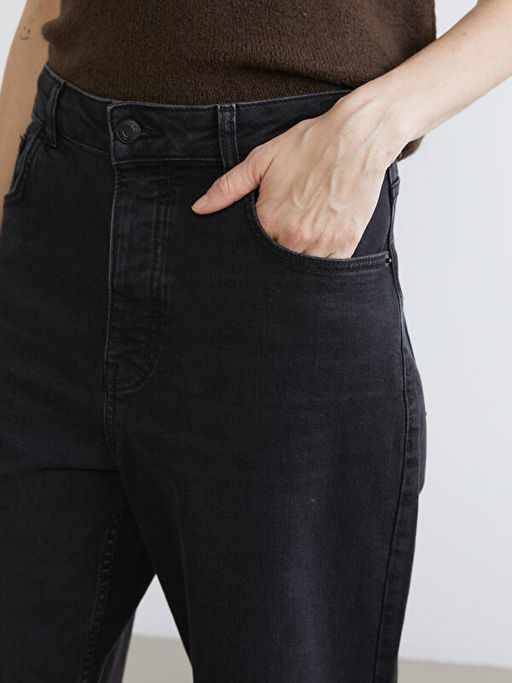 Wideleg Kad?n Jean Pantolon