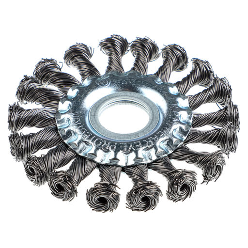 Щетка для болгарки плоская "ЕРМАК" d22х100мм (круч.проволока)