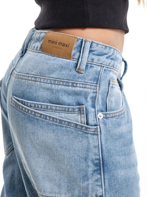 Джинсы голубые для девочки 33-1051 голубой - Mini maxi фото 27