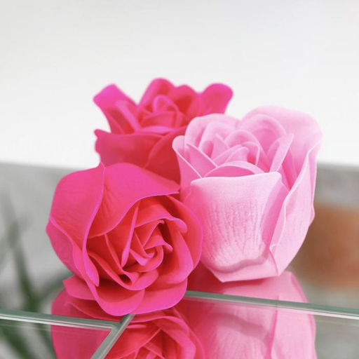 Мыльные розы, фуксия и розовые, набор 11 шт. - SB BEAUTY фото 5