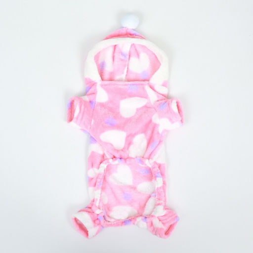 Комбинезон Любовь с капюшоном, размер M (ДС 30 см, ОГ 40 см, ОШ 30 см), розовый - Simaland фото 9