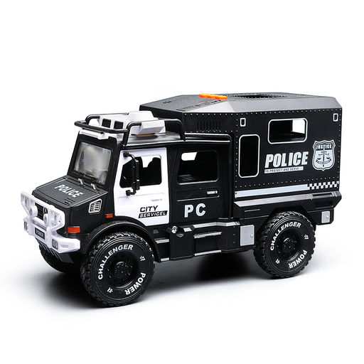 Машина "Трейлер. Полиция" (свет, звук) в коробке