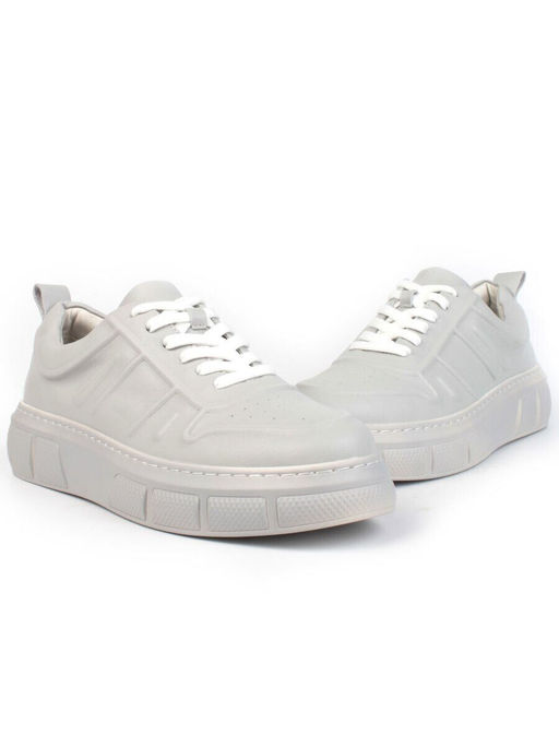 05-PDL255-3 GRAY Кроссовки женские (натуральная кожа)