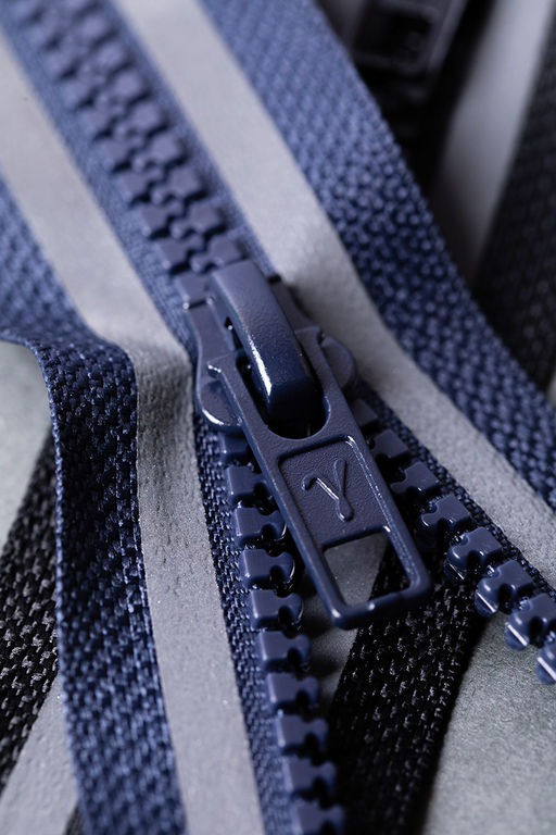 Молния Трактор GAMMA G3051S со светоотр. полосой 80 см Тип 5 10 шт разъёмная однозамковая