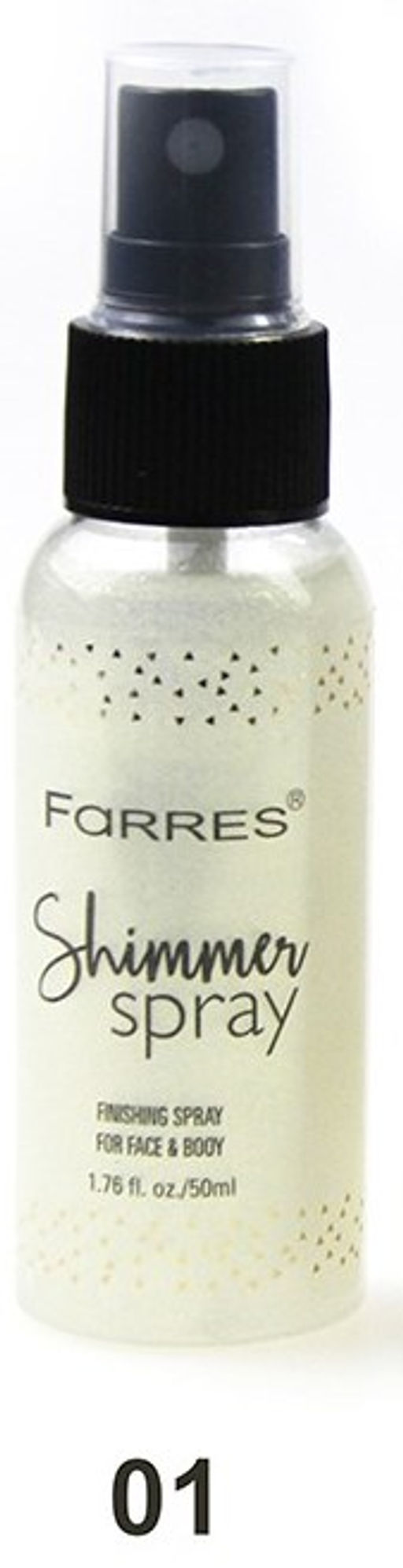FARRES /9008-101/ Хайлайтер-Спрей для лица и тела, мерцающий бежевый.(6)