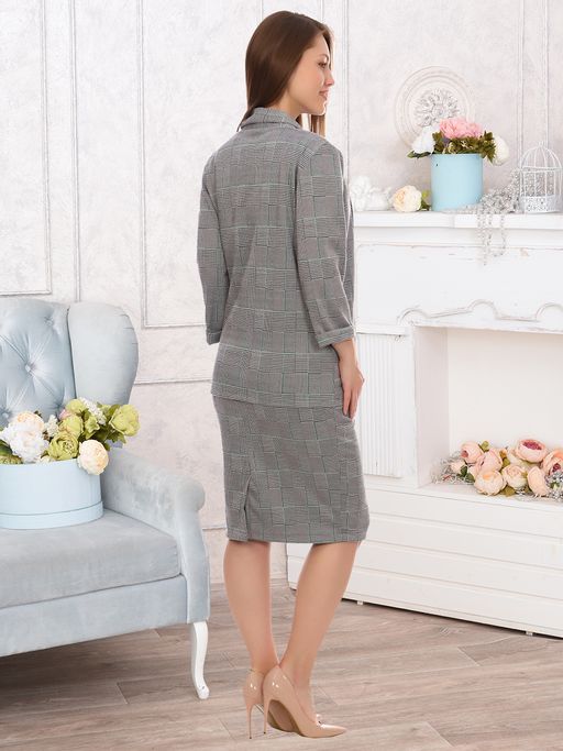 Юбка "Лайма" (черн-зелен)