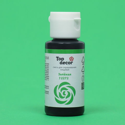 Пищевой краситель гелевый Top decor, зеленый, 30 г