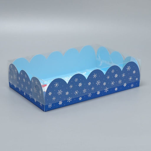 Цена за 5 шт. Коробка подарочная с PVC крышкой «С Новым годом!», 20×30×8 см