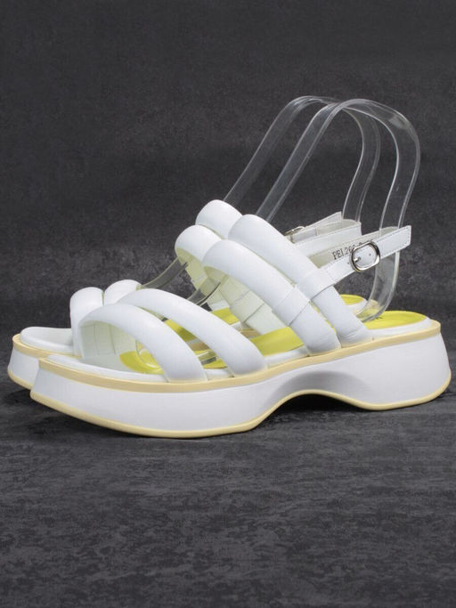08-PEL266-2 WHITE Босоножки женские (натуральная кожа)