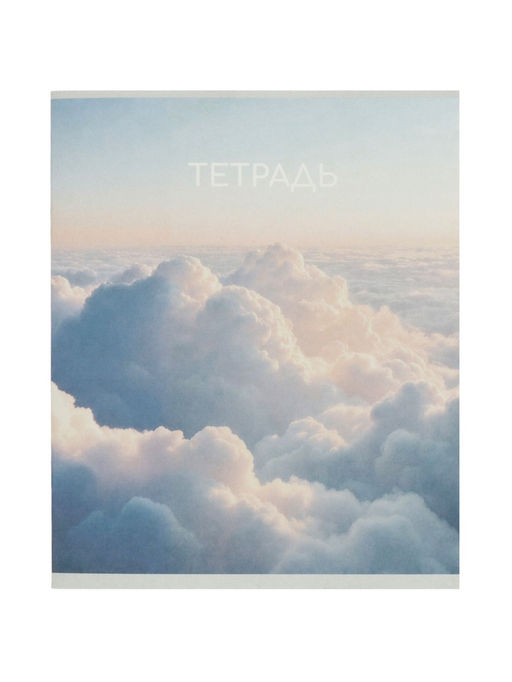 Набор тетрадей из 10 штук, 24 листа в линейку Calligrata «Облака», блок офсет, 5 видов