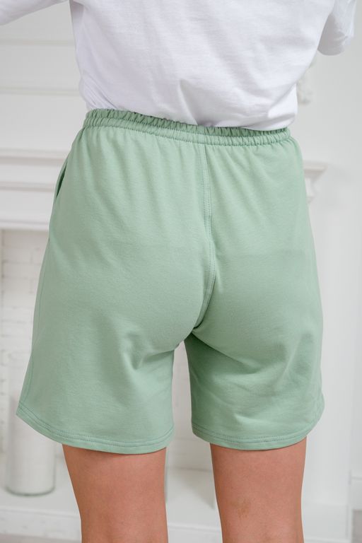 Шорты женские из футера Таиланд ментол - Амадэль фото 9