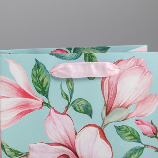 Цена за 2 шт. Пакет подарочный ламинированный, упаковка, Магнолия, MS 18?23?10 см