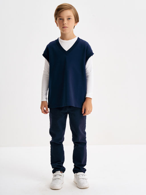 Темно-синий жилет