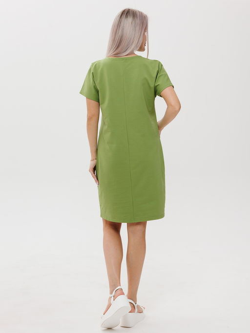 Платье женское П-181 (футер 2х нитка пенье г/к) Голубая - Elenatex фото 11