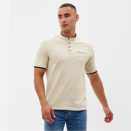 Футболка поло мужская MINAKU REGULAR FIT: бежевая, р-р 46