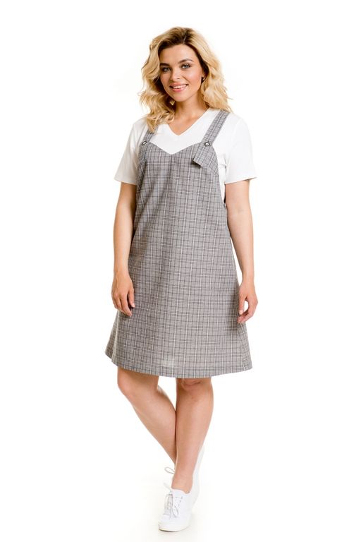 Сарафан 903 серая клетка - Novita фото 7