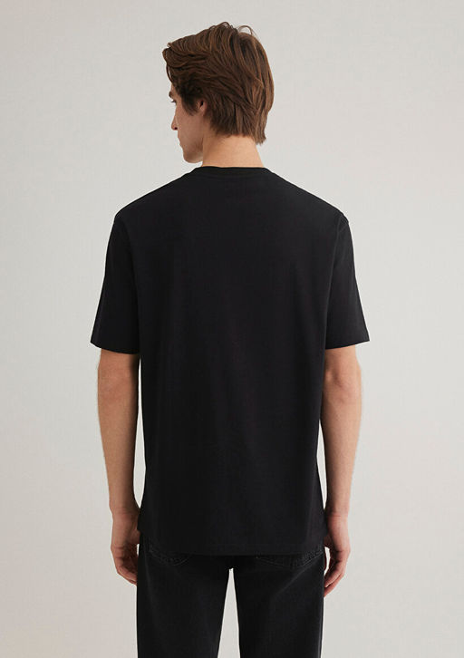 Mavi Logo Bask?l? Siyah Tisort  фото 5