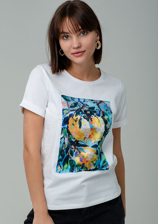 Футболка с ШЁЛКОВОЙ вставкой - Sahar art lab фото 4