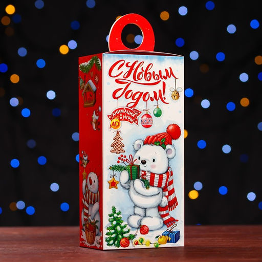 Цена за 5 шт. Подарочная коробка Белоснежный , сюрприз 11 х 6 х 21 см - Simaland фото 2