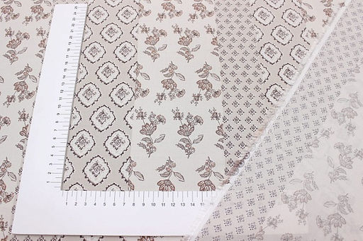 Штапель Хания цв.бежевый, ш.1.44м, вискоза-100%, 90гр/м.кв - Купава фото 2