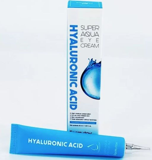 Крем для кожи вокруг глаз cуперувлажняющий с гиалуроновой кислотой FARMSTAY Hyalurolic Acid Super Aqua Eye Cream , 45ml