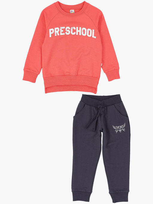 Костюм для девочки с брюками UD 1278 коралловый - Mini maxi фото 4