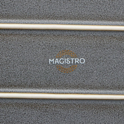 Блюдо Magistro Urban, 450 мл, 24×13,7×2,7 см, овальное, фарфор, серое