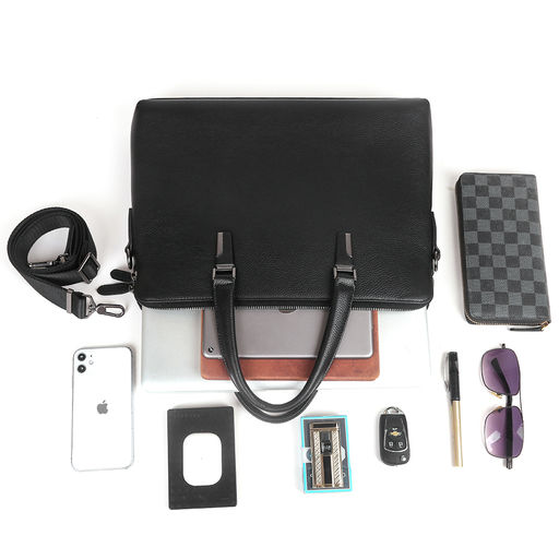 Сумка мужская, кожа, MIRONPAN 89356 Черный  фото 4