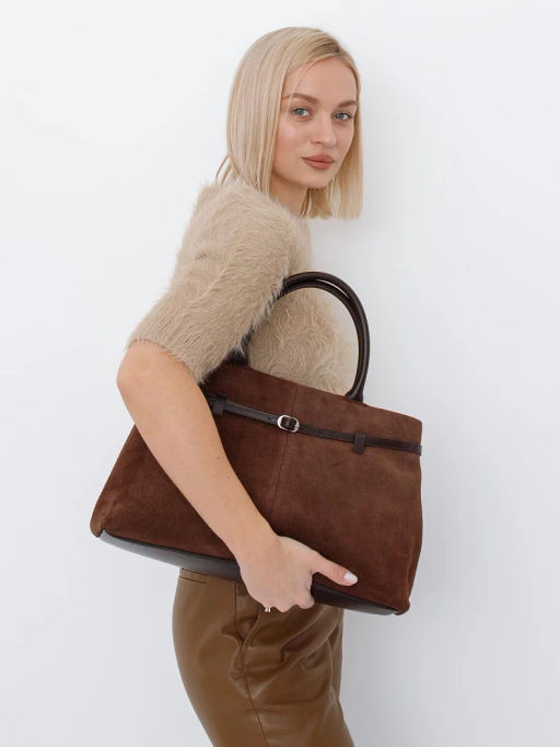 Сумка 8018-1S coffee Velina Fabbiano-Safenta