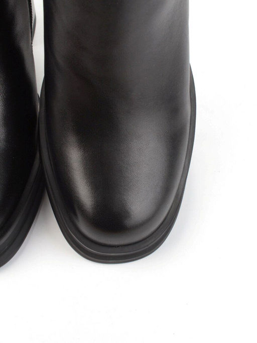 02-B6237-6051Z-6BM-1 BLACK Сапоги зимние женские (натуральная кожа, натуральный мех) - Фабричный китай фото 10