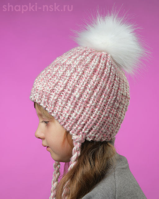 12617/2 MGU Ушанка для девочки флис (48-52)