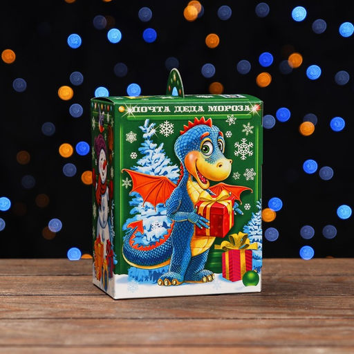 Цена за 5 шт. Подарочная коробка Почта Деда Мороза зеленая 15,5 х 12 х 8 см - Simaland фото 10