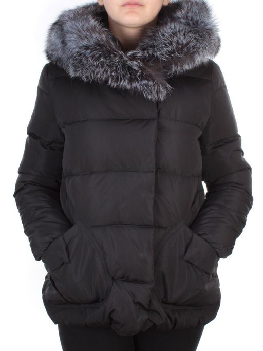 15133 BLACK Куртка зимняя женская (200 гр. холлофайбера) - Fashion фото 2