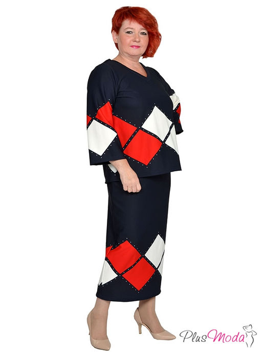 Юбка Модель №1719 размеры 44-84 - Plusmoda фото 5