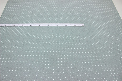 Теплый хлопок Редкий (4мм) горох цв.св.голубой мох, ш.1.49м, хлопок-100%, 160гр/м.кв - Купава фото 3