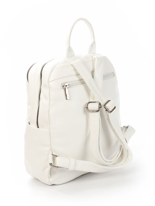 LACCOMA рюкзак Софи-F001-белый эко кожа хлопок фото 3