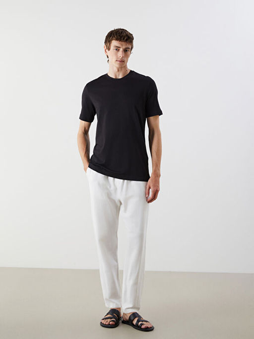 DRY TOUCH Bisiklet Yaka Penye Erkek Ti??rt