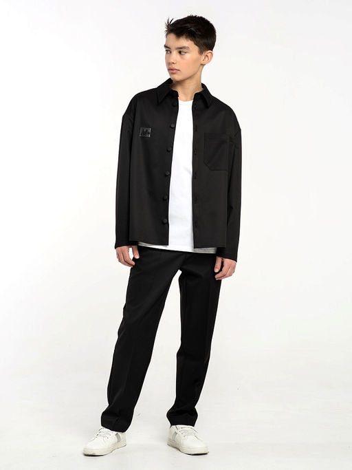 Черные школьные брюки для мальчика Mooriposh, модель 0914 фото 10