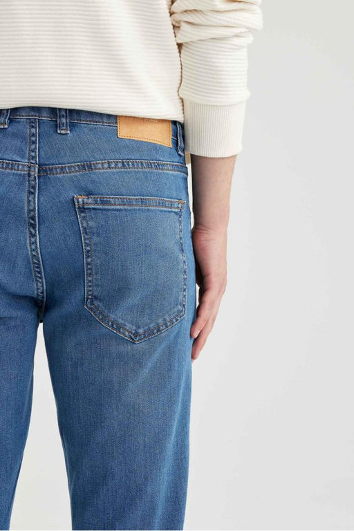Pedro Slim Fit Джинсовые брюки узкого кроя с нормальной талией и узкими штанинами - Defacto фото 6